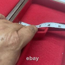 Vintage Pistol Lined Presentation Display Case Colt Remington