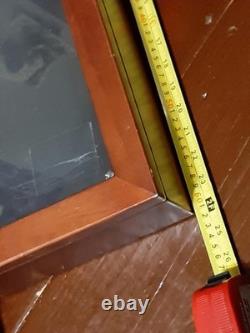 Vintage Portable Wood Display Case Shadow Box Plexi Lid Jewelry Craft Damaged