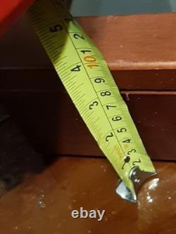 Vintage Portable Wood Display Case Shadow Box Plexi Lid Jewelry Craft Damaged