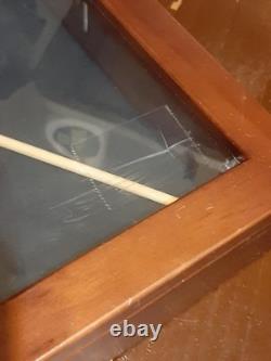 Vintage Portable Wood Display Case Shadow Box Plexi Lid Jewelry Craft Damaged