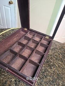 Vintage REXALL General Store Fountain Pen Wooden Display Case THE REXALL PEN'