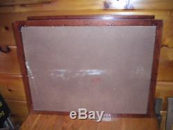 Vintage Real Glass & Wood Table Top Display Case