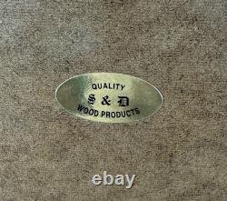 Vintage Remington Glass Front Wood Frame Pocket Knife Counter Display Case