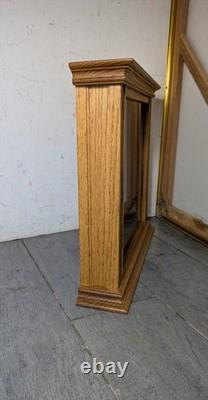 Vintage Rustic Solid Oak Wood Glass Wall Display Shadow Box Case Curio Frame P24