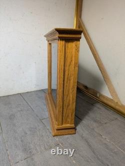 Vintage Rustic Solid Oak Wood Glass Wall Display Shadow Box Case Curio Frame P24