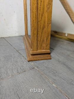 Vintage Rustic Solid Oak Wood Glass Wall Display Shadow Box Case Curio Frame P24
