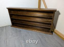 Vintage Rustic Wood Wall Shelf Miniatures Knick Knack Die Cast Car Display Case