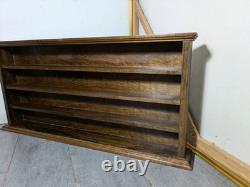 Vintage Rustic Wood Wall Shelf Miniatures Knick Knack Die Cast Car Display Case