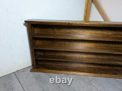 Vintage Rustic Wood Wall Shelf Miniatures Knick Knack Die Cast Car Display Case