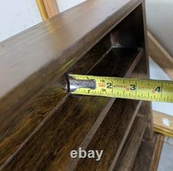 Vintage Rustic Wood Wall Shelf Miniatures Knick Knack Die Cast Car Display Case