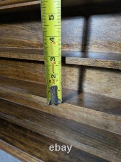 Vintage Rustic Wood Wall Shelf Miniatures Knick Knack Die Cast Car Display Case
