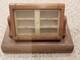 Vintage Swank Store Dealer Display Case Wood Glass Cufflink Collar