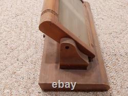 Vintage SWANK Store Dealer Display Case Wood Glass Cufflink Collar