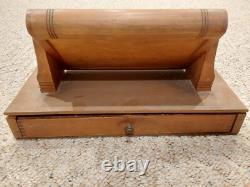 Vintage SWANK Store Dealer Display Case Wood Glass Cufflink Collar