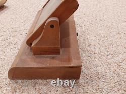 Vintage SWANK Store Dealer Display Case Wood Glass Cufflink Collar