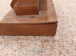 Vintage SWANK Store Dealer Display Case Wood Glass Cufflink Collar