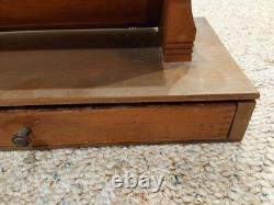 Vintage SWANK Store Dealer Display Case Wood Glass Cufflink Collar