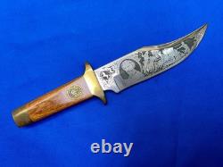 Vintage Samual Colt Bowie Knife in Wood Display Case