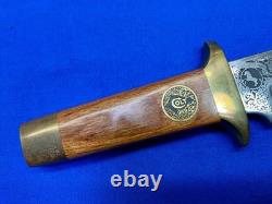 Vintage Samual Colt Bowie Knife in Wood Display Case