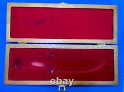 Vintage Samual Colt Bowie Knife in Wood Display Case