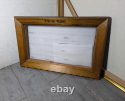 Vintage Schrade Walden Wood Framed Knife Display Case Shadow Box The Old Timer