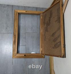 Vintage Schrade Walden Wood Framed Knife Display Case Shadow Box The Old Timer