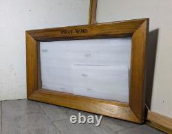 Vintage Schrade Walden Wood Framed Knife Display Case Shadow Box The Old Timer
