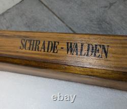 Vintage Schrade Walden Wood Framed Knife Display Case Shadow Box The Old Timer