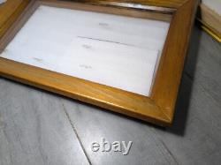 Vintage Schrade Walden Wood Framed Knife Display Case Shadow Box The Old Timer
