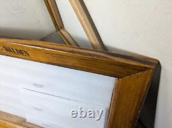 Vintage Schrade Walden Wood Framed Knife Display Case Shadow Box The Old Timer