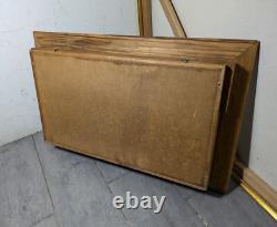 Vintage Schrade Walden Wood Framed Knife Display Case Shadow Box The Old Timer