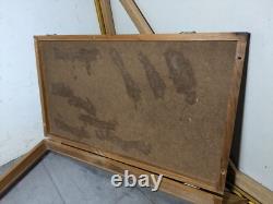 Vintage Schrade Walden Wood Framed Knife Display Case Shadow Box The Old Timer