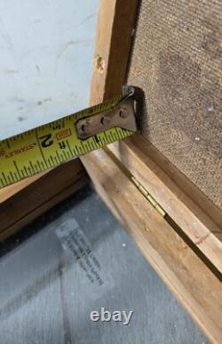 Vintage Schrade Walden Wood Framed Knife Display Case Shadow Box The Old Timer