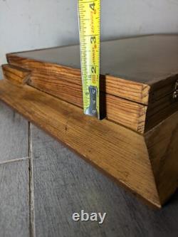 Vintage Schrade Walden Wood Framed Knife Display Case Shadow Box The Old Timer