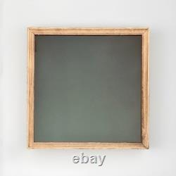 Vintage Select Merchandise Co Wood Shadow Box Display Case Glass Lid Wall Mount