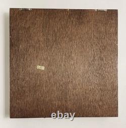Vintage Select Merchandise Co Wood Shadow Box Display Case Glass Lid Wall Mount