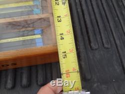 Vintage Sheaffer's Leads Glass Wood Display Case