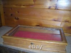 Vintage Solid Oak DISPLAY CASE / Very Nice Solid Case