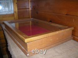 Vintage Solid Oak DISPLAY CASE / Very Nice Solid Case