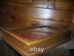 Vintage Solid Oak DISPLAY CASE / Very Nice Solid Case
