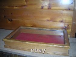 Vintage Solid Oak DISPLAY CASE / Very Nice Solid Case
