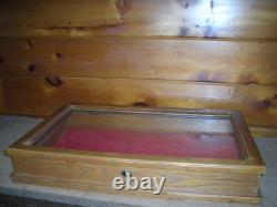 Vintage Solid Oak DISPLAY CASE / Very Nice Solid Case
