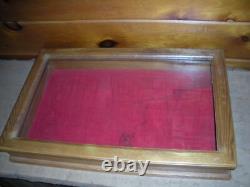 Vintage Solid Oak DISPLAY CASE / Very Nice Solid Case
