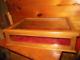 Vintage Solid Oak Wood Display Case / Table Top Display Case