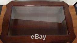 Vintage Solid Wood DISPLAY Case / Table Top Display Case / Real Glass