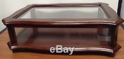 Vintage Solid Wood DISPLAY Case / Table Top Display Case / Real Glass