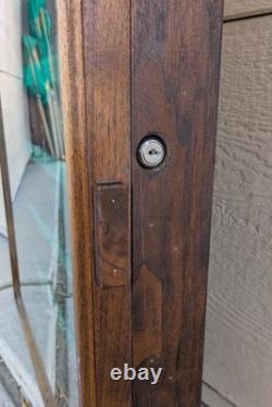 Vintage Solid Wood & Glass Store Showcase Knife Sales Countertop Display Case A