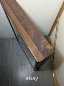Vintage Solid Wood & Glass Store Showcase Knife Sales Countertop Display Case A