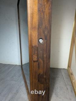 Vintage Solid Wood & Glass Store Showcase Knife Sales Countertop Display Case A