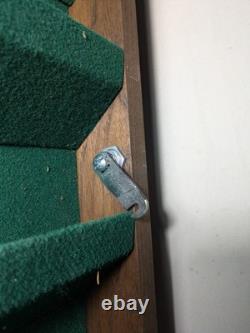 Vintage Solid Wood & Glass Store Showcase Knife Sales Countertop Display Case A